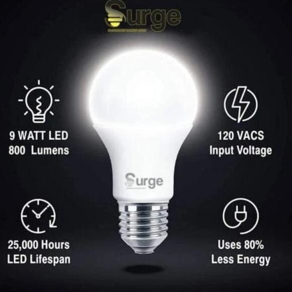 Surgebulb Battery Backup Light Bulb-Emergency Self Rechargeable Support - Picture 4 of 6